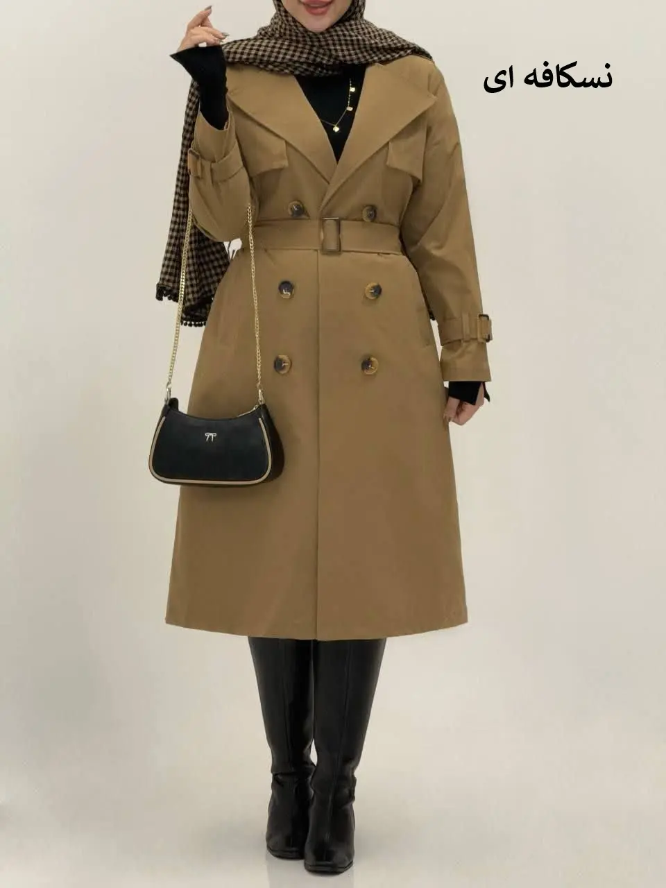 3702-بارونی آستردار خزان (ایراددار)